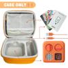 amiumuca Hard Travel Case Compatible with Yoto MiniKids Audio & Music Player,Yoto Card Holder Bag with Adjustable Shoulder Strap for Up To 36 Audiobook Cards,Childrens mini Player.Orange view 2
