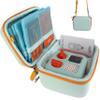 amiumuca Hard Travel Case Compatible with Yoto MiniKids Audio & Music Player,Yoto Card Holder Bag with Adjustable Shoulder Strap for Up to 36 Audiobook Cards,Childrens Mini Player. (Light Green) view 1