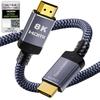 DavVision 8K Fiber Optic HDMI Cable 40 Feet, Long HDMI 2.1 Cable High Speed Unidirectional 8K@60Hz HDMI Braided Cord Support eARC/Dynamic HDR/HDCP/3D,Compatible with PS5 PS4/HDTV/Xbox Series view 1