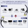 DavVision 8K Fiber Optic HDMI Cable 40 Feet, Long HDMI 2.1 Cable High Speed Unidirectional 8K@60Hz HDMI Braided Cord Support eARC/Dynamic HDR/HDCP/3D,Compatible with PS5 PS4/HDTV/Xbox Series view 4