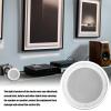 Decorative Speaker Grill,Ceiling Car Metal Speaker Cover - Round Space-Saving Speaker Guard, White Speaker Grills for Car Speaker Protection view 3