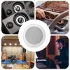 Decorative Speaker Grill,Ceiling Car Metal Speaker Cover - Round Space-Saving Speaker Guard, White Speaker Grills for Car Speaker Protection view 4