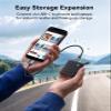 ORICO Portable SSD 512 GB with 2 in 1 USB C Cable, External Solid State Drives, Up to 460MB/s, Status Indicator, Reliable Storage for USB-C Smartphone, Tablet, PC - B5PLUS view 2