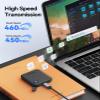 ORICO Portable SSD 512 GB with 2 in 1 USB C Cable, External Solid State Drives, Up to 460MB/s, Status Indicator, Reliable Storage for USB-C Smartphone, Tablet, PC - B5PLUS view 3