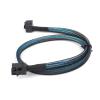Boartechs HD miniSAS SFF8643 Down Angled to SFF8643 Straight miniSAS Cable 1m(1M) view 2
