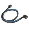 Boartechs HD miniSAS SFF8643 Down Angled to SFF8643 Straight miniSAS Cable 1m(1M) view 3