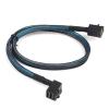 Boartechs HD miniSAS SFF8643 Down Angled to SFF8643 Straight miniSAS Cable 1m(1M) view 4