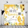 10x6.5ft Happy 1st Birthday Backdrop Our Little Honey Bee is Turning 1 Baby Bee Background Kids Portraits Birthday Party Supplies Wall Cake Table Decoration Children Photo Studio Props view 4
