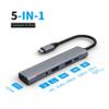 USB C Hub, 4 in 1 Aluminum USB C to USB OTG Adapter, USB C Splitter with 1 * 3.5mm Headphone Jack, 1 * 15W PD, 2 USB A Ports, USB C Hub Dongle for MacBook Air/Pro,XPS,iMac Mini,iPad Pro,More view 3