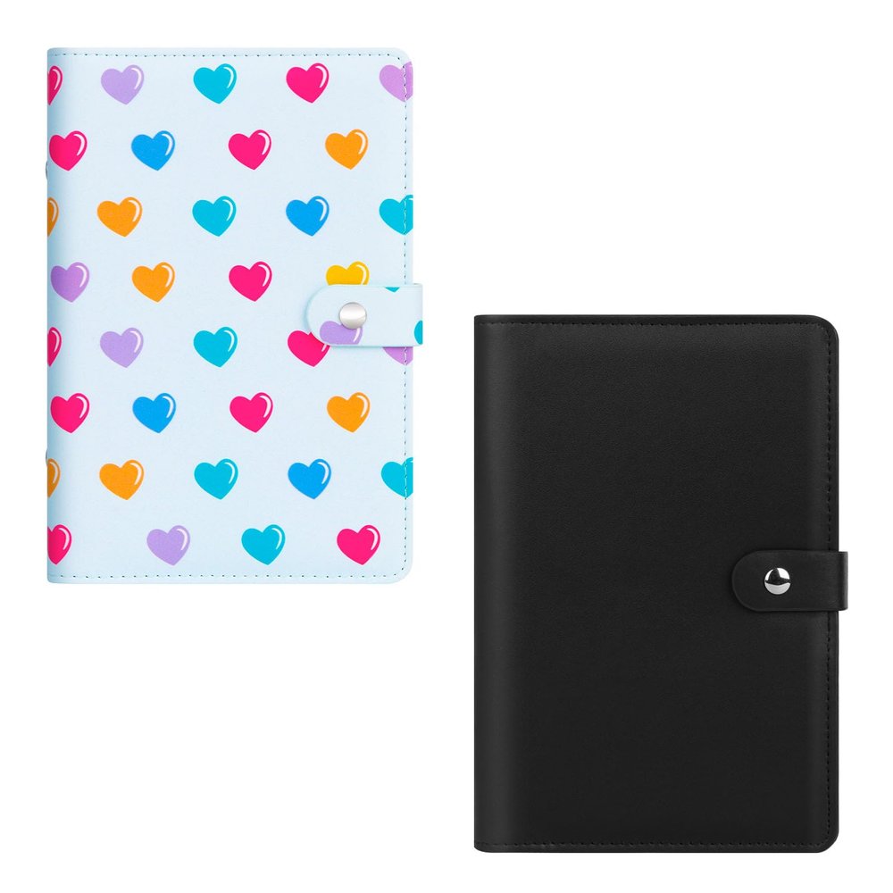 2Packs Veicevol 156 Pockets Photo Album for Fujifilm Instax Mini Camera, Polaroid Camera, Leather Cover, Photo Album for Instax Mini 12 11 9 40 90 8 7 Evo LiPlay Instant Camera, 2x3 Photo Album