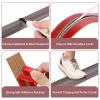 Floor Cord Cover Self Adhesive Cord Hider Floor Extension Cord Covers for Floor Power Cord Protector Cable Management Prevent Cable Trips Cable Cavity 0.32" W x 0.32" H (Brown Walnut Wood, 3.3Ft) view 3
