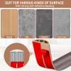 Floor Cord Cover Self Adhesive Cord Hider Floor Extension Cord Covers for Floor Power Cord Protector Cable Management Prevent Cable Trips Cable Cavity 0.32" W x 0.32" H (Brown Walnut Wood, 3.3Ft) view 4