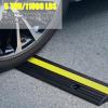 LYUCAYHQ 2 Pack of 1-Channel Rubber Floor Cable Cover Heavy Duty 11000 Lbs Load Capacity Rubber Speed Bumps Driveway Ramp Hose Cable Ramp Protective view 3