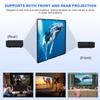 84 inch Projector Screen,120 inch Projector Screen with Stand Foldable Portable Projection Screen 4K Indoor Outdoor 16:9 HD Movies Screen for Backyard Home Theater Halloween Videos Screen view 4