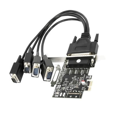HIOPOIUYT 4Port PCIe To Adapter Card High Reliability Interfaces For Computer Expansion