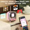 Times Gate Cute Gaming Digital Clock with Smart App-Controlled and Ditoo Retro Pixel Art Game Bluetooth Speaker and Tiivoo-2 Pixel Art Retro Bluetooth Speaker with FM Radio view 4