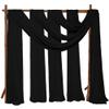 6 Panels Wedding Arch Draping Fabric 28 x 20Ft Chiffon Weddings Arch Drapes Chiffon Fabric Drape Sheer Backdrop Curtain for Wedding Party Ceremony Birthday Reception Swag Backdrop Ceiling Dcor(Black) view 1
