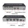 ORIVISION UHD HDMI KVM Switch, Max 4K@30Hz Selector Switch, HDMI Switcher 4x1 with 4 USB Ports Peripheral Box Switching Hub,1 Button Switch and 4 Cables, 4 Switching Ways for Option view 2