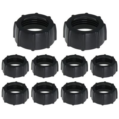 Bxian 10PCS Black Plastic Fastening Nut 17mm Ball Joint Fixing Adapter Head Holder Ring Car Phone Holder Screw Head Ball Fitting for Phone Air Outlet Camera Wireless Charger