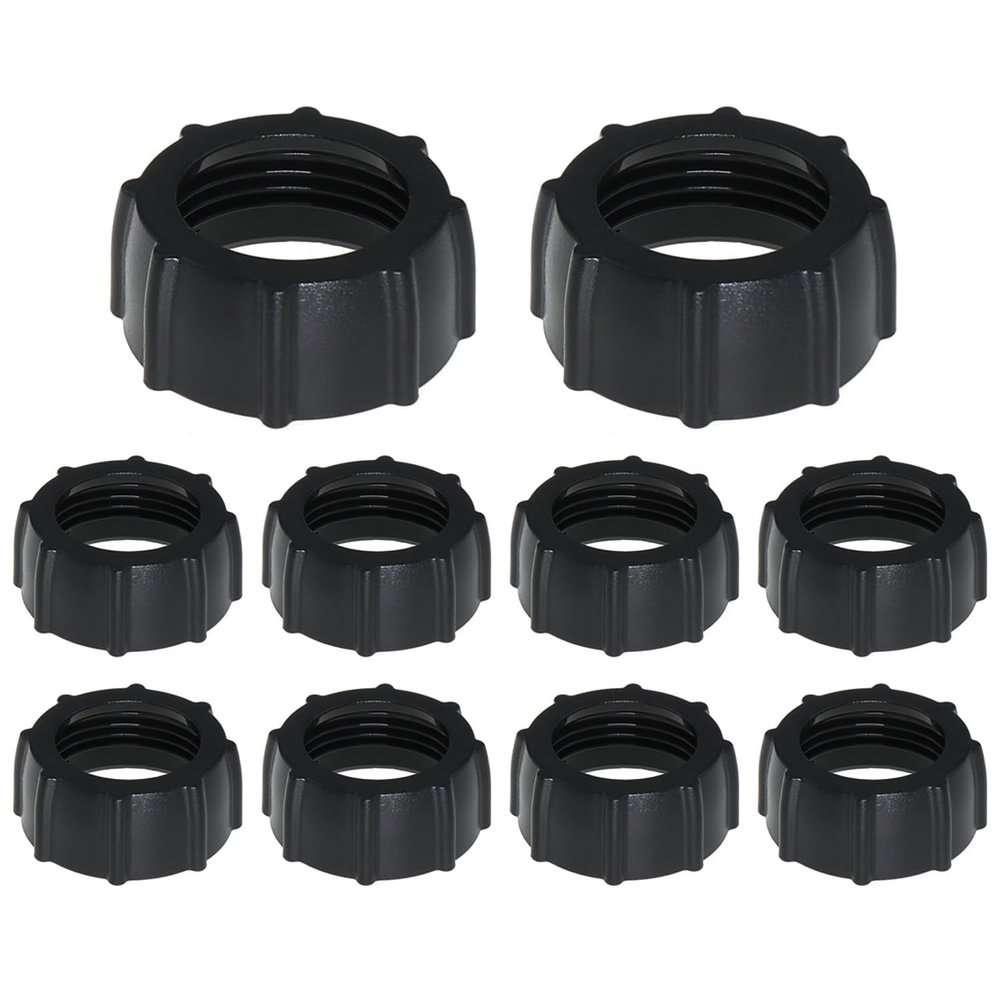 Bxian 10PCS Black Plastic Fastening Nut 17mm Ball Joint Fixing Adapter Head Holder Ring Car Phone Holder Screw Head Ball Fitting for Phone Air Outlet Camera Wireless Charger