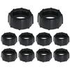 Bxian 10PCS Black Plastic Fastening Nut 17mm Ball Joint Fixing Adapter Head Holder Ring Car Phone Holder Screw Head Ball Fitting for Phone Air Outlet Camera Wireless Charger view 1