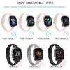 Vanjua Slim Band Compatible with Fitbit Sense 2 / Sense Bands, Fitbit Versa 4 / Versa 3 Bands Women, Soft Silicone Replacement Strap for Fitbit Sense 2 / Versa 4 Smart Watch (Pink) view 2