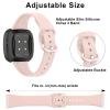 Vanjua Slim Band Compatible with Fitbit Sense 2 / Sense Bands, Fitbit Versa 4 / Versa 3 Bands Women, Soft Silicone Replacement Strap for Fitbit Sense 2 / Versa 4 Smart Watch (Pink) view 3