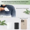 AHABIPERS Portable Screen Cleaner Spray and Wipe Kit with 1 Microfibre Cloth, 1 Earbuds Cleaner Pen, 2X19ml-0.64oz Fluid Refill for Phone, Eyeglasses, Laptop, Computer, Monitor, Car Display - White view 3