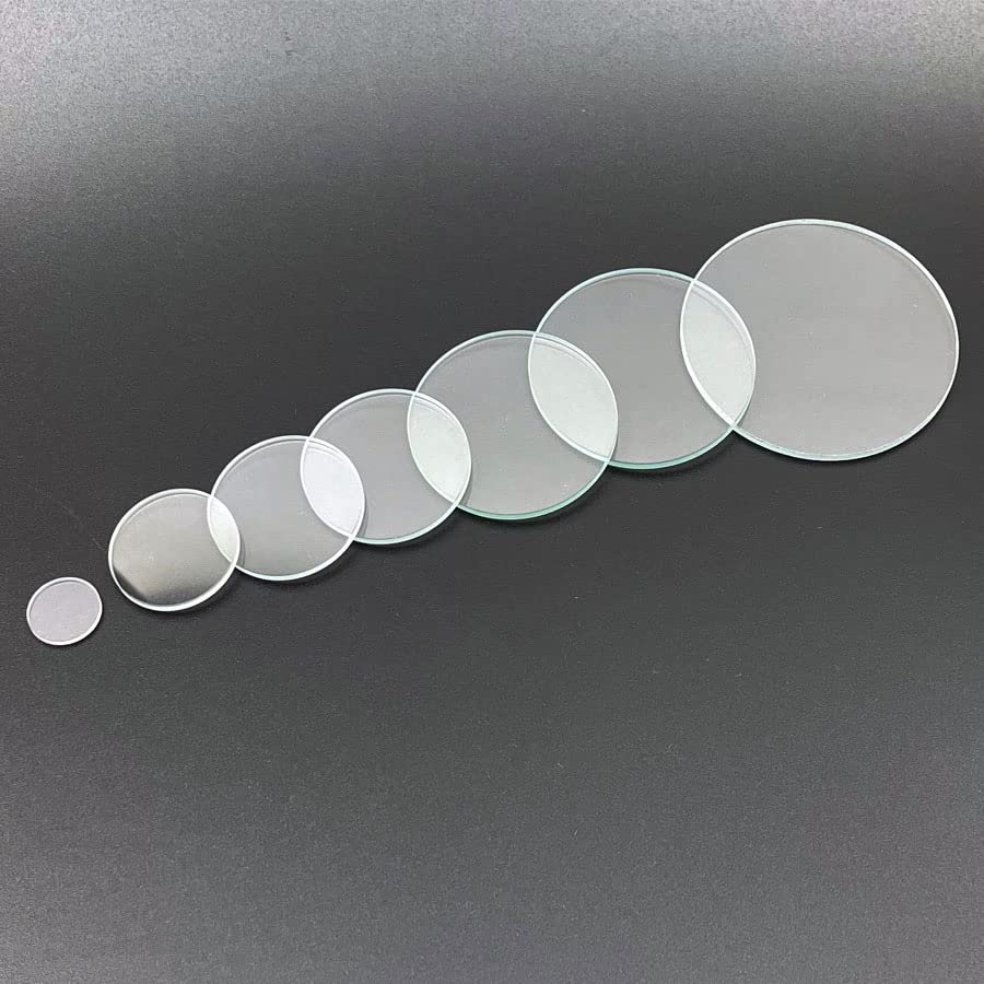 6pcs Optical Glass Lens Dia 21 22 26mm, for Light Deflector Optical Lens, Thick 1mm Optical Lens High Transmittance(22.5mm)