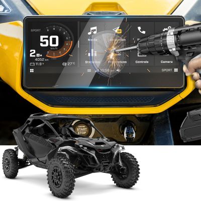 2Pack Compatible with 2026 2025 2024 Can Am Maverick R Screen Protector for Can Am Maverick R Touch Screen Protectors for Can Am 10.25" Touchscreen Display Can Am Maverick R Accessories Tempered Glass