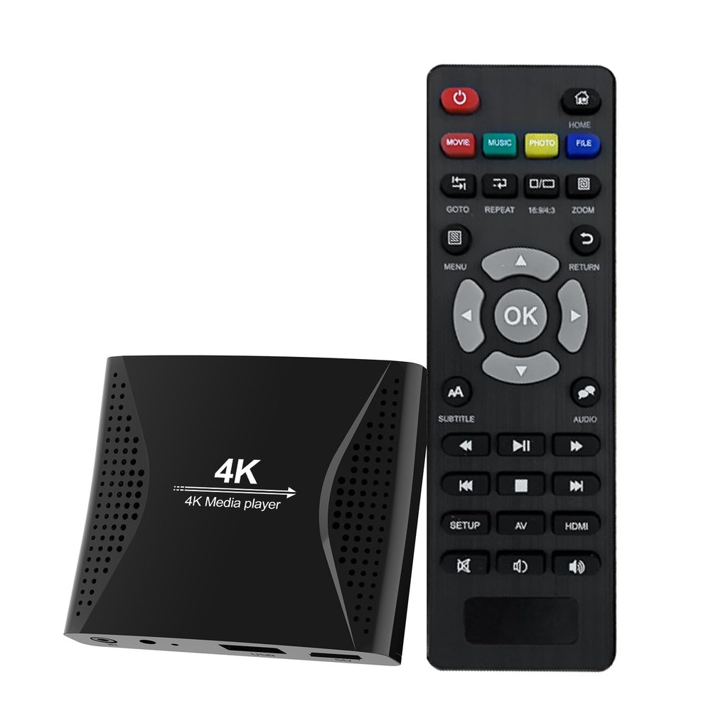 ACEMAX 4K Digital Signage Media Player  Auto Play & Loop USB Videos, No WiFi Needed, Supports USB up to 8TB & MicroSD 1TB, HDMI 4K H.265 Media Player for TV Displays
