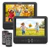 FANGOR 7.5 Inch Car DVD Player, Car DVD Player Dual Screen Play Two Different Movies or The Same Movie with Customized Headrest Strap, Support All Regions, Last Memory, USB/SD Card view 1