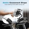 CANHET Tablet Holder for Wheelchair/Stroller/Spin Bike/Treadmill/Mic Stand/Boat/Handlebar Clamp, 360 Gooseneck Mount with Adjustable Arm for 4-13" iPad Pro Air Mini, Phone, Galaxy Z Fold, Fire HD view 4