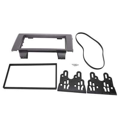 Carbon Fiber Car Center Console Air Vent Condition Double Din Car Fascia Radio Panel/Fit for IVECO Daily 2006-2014 Audio Frame Dash Fitting Kit Install Bezel Car Stereo Dash Radio Fascia Kit Installa