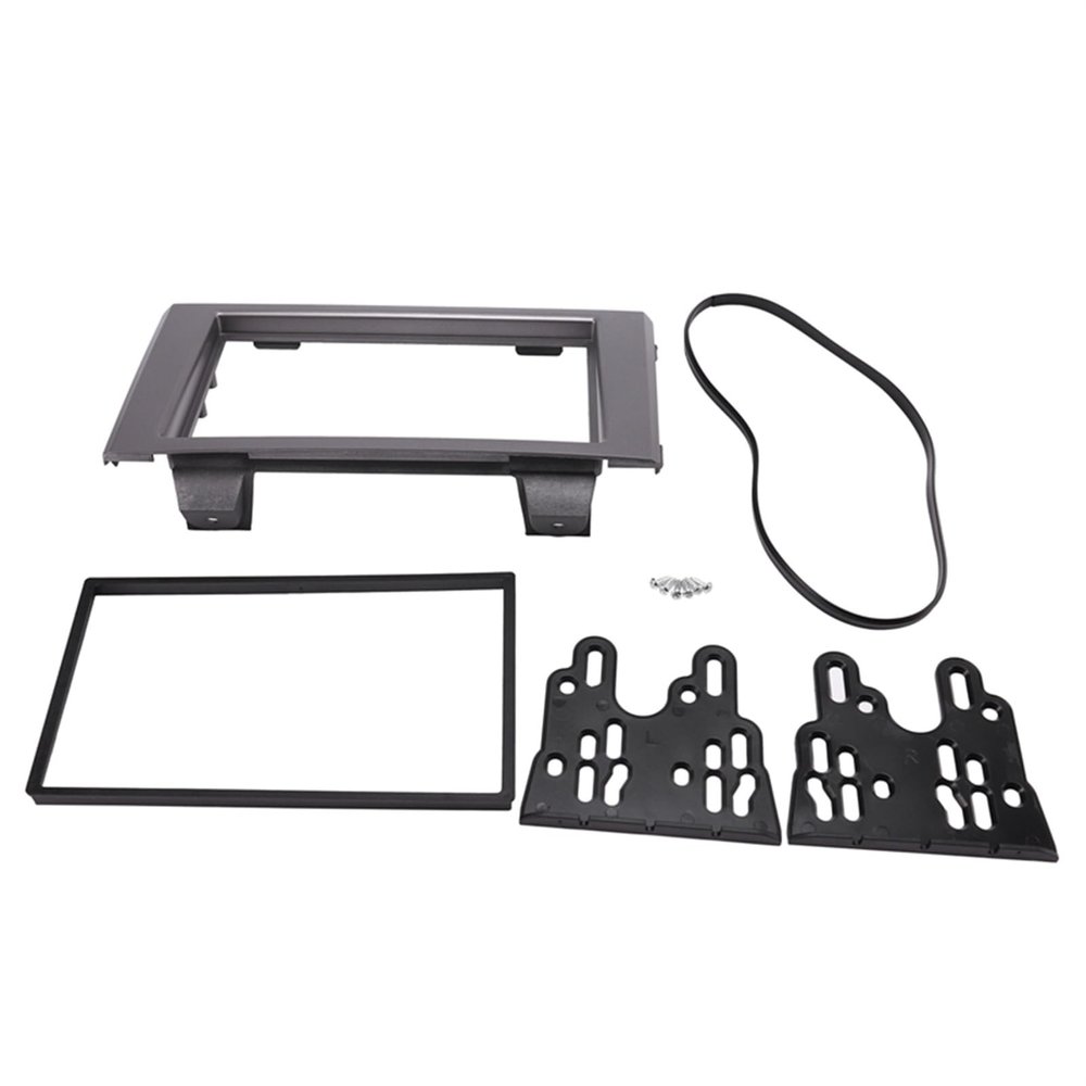 Carbon Fiber Car Center Console Air Vent Condition Double Din Car Fascia Radio Panel/Fit for IVECO Daily 2006-2014 Audio Frame Dash Fitting Kit Install Bezel Car Stereo Dash Radio Fascia Kit Installa