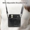 Andoer Portable Instant Camera Bag Camera Case Retro Style PU Leather Carrying Case Replacement for Fujifilm Fuji Instax Mini 99 with Adjustable Shoulder Strap view 2