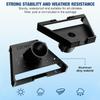 Nuovoware Starlink Gen 3 Pipe Adapter, Starlink Mounting Kit Crafted from Weather-Resistant Aluminum Alloy, Adjustable Starlink Pole Mount Compatible with Gen3/V3 Starlink Standard Dish, Black view 2