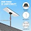 Nuovoware Starlink Gen 3 Pipe Adapter, Starlink Mounting Kit Crafted from Weather-Resistant Aluminum Alloy, Adjustable Starlink Pole Mount Compatible with Gen3/V3 Starlink Standard Dish, Black view 3