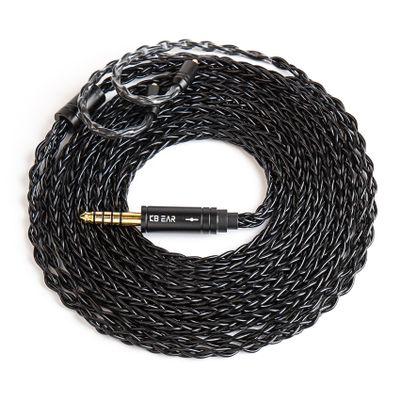 2M 2 PIN IEM Cable KBEAR ST12 Plus 4N OFC Cords with 3.5mm Plug Silver Plating Upgraded Cable Compatible with Moondrop CHU II,for Truthear Hexa/Zero/Pure,KZ ZST/ZST-X/AS10