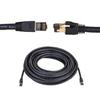 SATMAXIMUM Cat8 SFTP Ethernet Patch Cable 26AWG, Pure Copper, Shielded, Fluke Tested, High-Speed 40Gbps Data Transfer, 2000MHz Bandwidth, for Servers, Gaming, and Networking Black (15FT) view 1