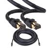 SATMAXIMUM Cat8 SFTP Ethernet Patch Cable 26AWG, Pure Copper, Shielded, Fluke Tested, High-Speed 40Gbps Data Transfer, 2000MHz Bandwidth, for Servers, Gaming, and Networking Black (15FT) view 4