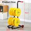 BXKCFYBSQ Wire Spool Rack,Wiring Spool Dispenser,Ribbons Roll Storage Rack,Heavy Duty Spool Storage Holder,for Electrical Industrial Use,330lbs Capacity view 2