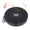 Portable CD Player, Bluetooth Home CD Music Player with Speaker Support Recording to USB MP3 Compatibility Anti Skip CD Player for Car with Headphones (Black) view 2