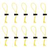 HARFINGTON 10pcs Elastic Cable Tie 5.9" Multipurpose Extra Thick Cable Organizer Adjustable Cable Strap Toggle Tie Reusable Tangle for Home Office Travel, Yellow view 1