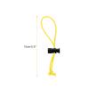 HARFINGTON 10pcs Elastic Cable Tie 5.9" Multipurpose Extra Thick Cable Organizer Adjustable Cable Strap Toggle Tie Reusable Tangle for Home Office Travel, Yellow view 2