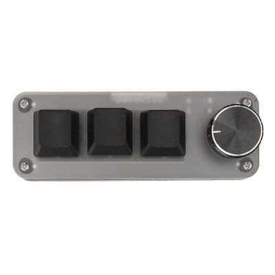 ANGGREK Mini Custom Keyboard, Mini Keyboard 3 Keys Hot Swap Red Switch Plug and Play for PC