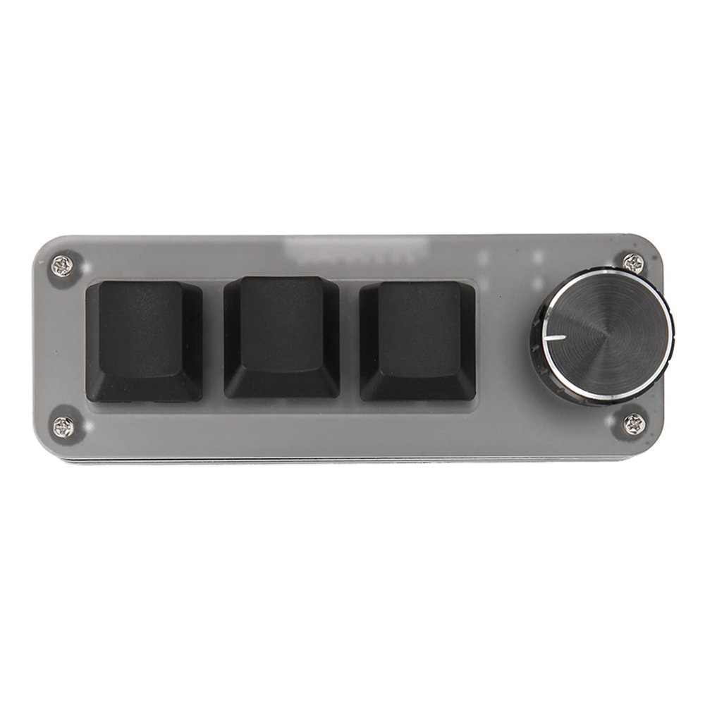 ANGGREK Mini Custom Keyboard, Mini Keyboard 3 Keys Hot Swap Red Switch Plug and Play for PC