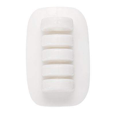 HARFINGTON Cable Clips Silicone Cable Management for Cord Organizer Cable Clips Bedroom Nightstand Wire Desk Table Accessories Office Spaces Car, White