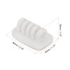 HARFINGTON Cable Clips Silicone Cable Management for Cord Organizer Cable Clips Bedroom Nightstand Wire Desk Table Accessories Office Spaces Car, White view 2