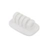 HARFINGTON Cable Clips Silicone Cable Management for Cord Organizer Cable Clips Bedroom Nightstand Wire Desk Table Accessories Office Spaces Car, White view 3